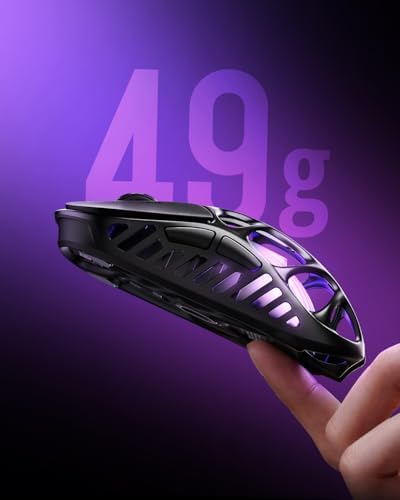 gravastar mercury x pro wireless gaming mouse – 32,000 dpi, 8khz polling, 49g magnesium alloy frame, rgb lighting, tri mode connectivity