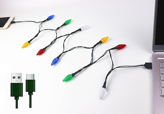 christmas lights usb phone charger cable