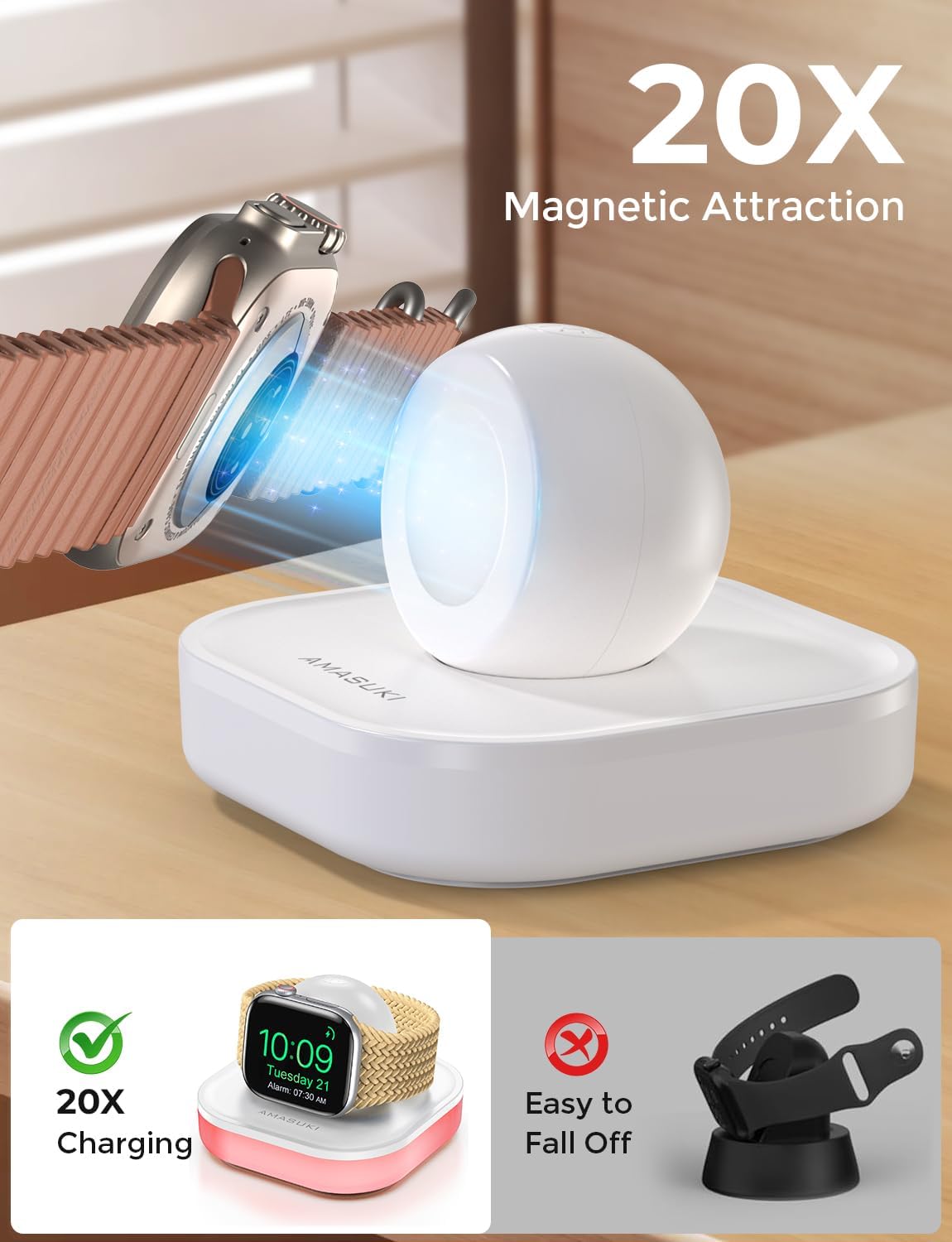 baseus magnetic power bank 10,000mah (white)